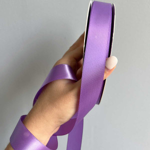 Лента атлас Ding Xin 2.5 см * 90 м - #0463 Лиловый. Photo 3